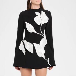 ACLER Kadence Mini Dress in Black & Ivory $500 New without tag